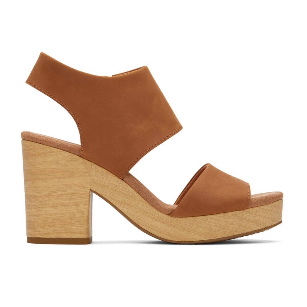 Brand New, Never Worn. Majorca Leather Platform Sandal - Size 8.5.